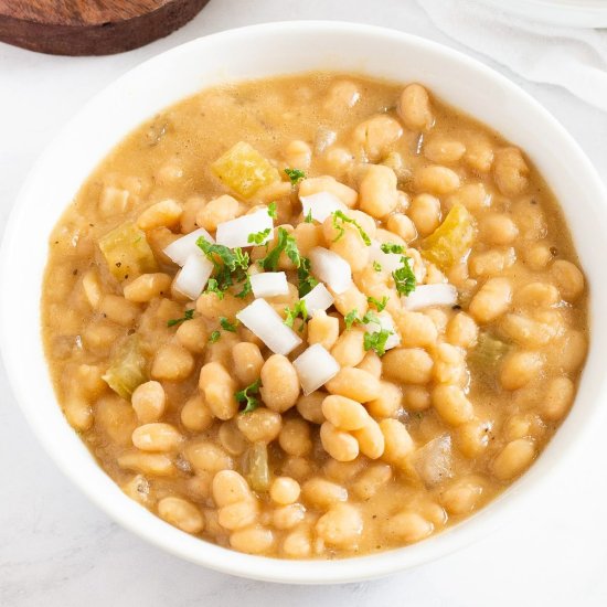 How To Cook Navy Beans: Slow Cooker - Recipe photo by Intentional Hospitality