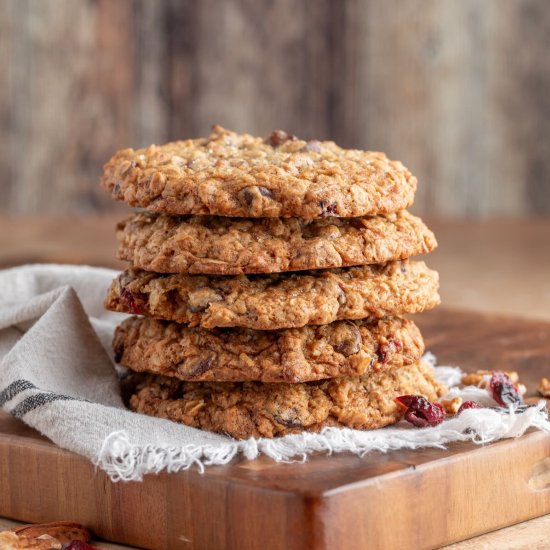 Oatmeal, Cranberry, Pecan Cookies - Recipe photo by Grits and Pinecones
