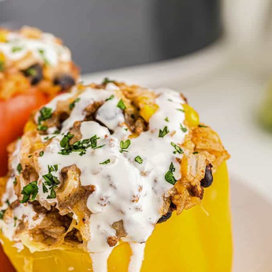 Crockpot Stuffed Peppers - Recipe photo by TheSaltyMarshmallow