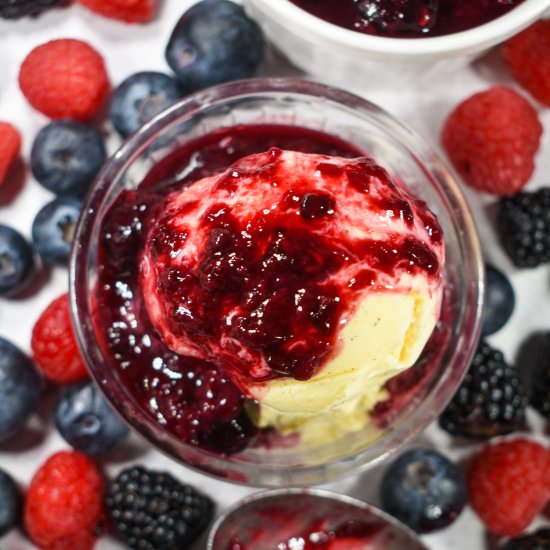 Mixed Berry Compote - Recipe photo by bastecutfold