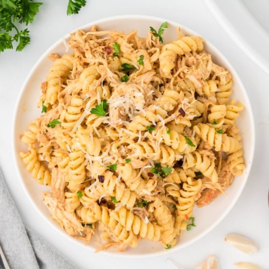 Crock Pot Garlic Parmesan Chicken - Recipe photo by Grits and Pinecones