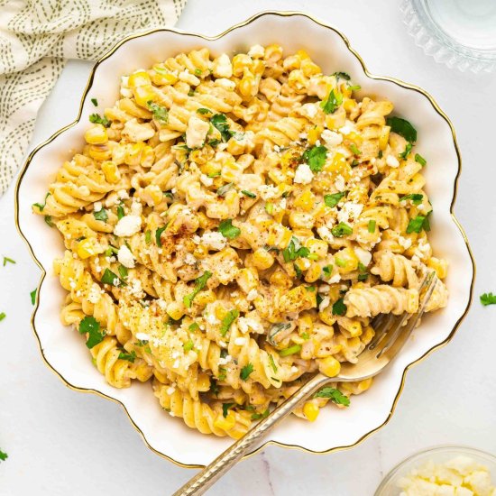 Mexican Street Corn Pasta Salad - Recipe photo by HungryWhisk