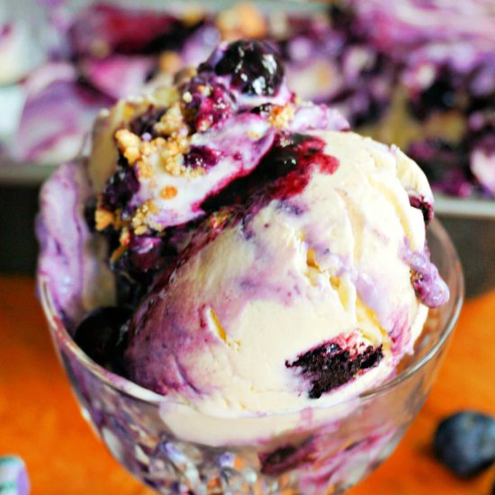 Blueberry Cheesecake Ice Cream - Recipe photo by mygorgeousrecipes
