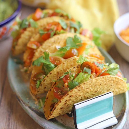 Crunchy soy chorizo tacos - Recipe photo by cadryskitchen