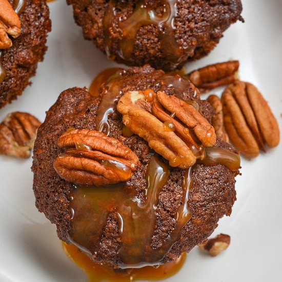 Keto Chocolate Pecan Pie Muffins - Recipe photo by Foodie Love