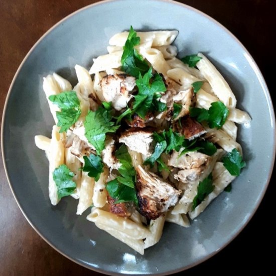 Blackened Chicken Alfredo - Recipe photo by seasonalcookbook