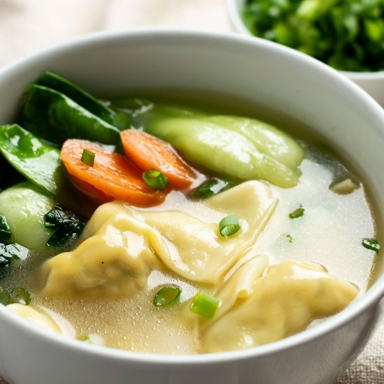 Shanghai Wonton Soup - Recipe photo by EatAndThriveKitchen