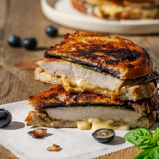 Chicken Brie Grilled Cheese - Recipe photo by sipandsanity