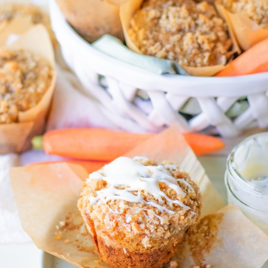 Carrot Cake Muffins & Creamy Drizzle - Recipe photo by RealestReal