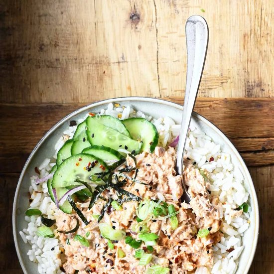 Miso Tuna Rice Bowl - Recipe photo by AnnaServingDumplings