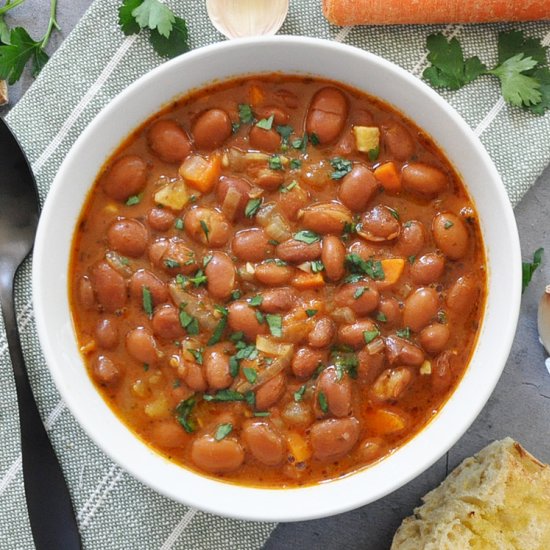 The Most FLAVORFUL Pinto Beans - Recipe photo by Spain on a Fork