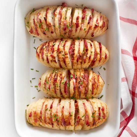 Hasselback Turnips - Recipe photo by LikeHotKeto