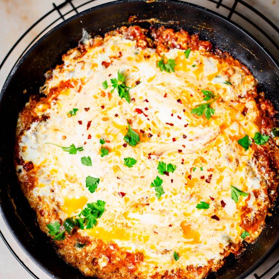 Yemeni Lahsa – Creamy Cheesy Eggs - Recipe photo by tiffinandteaofficial