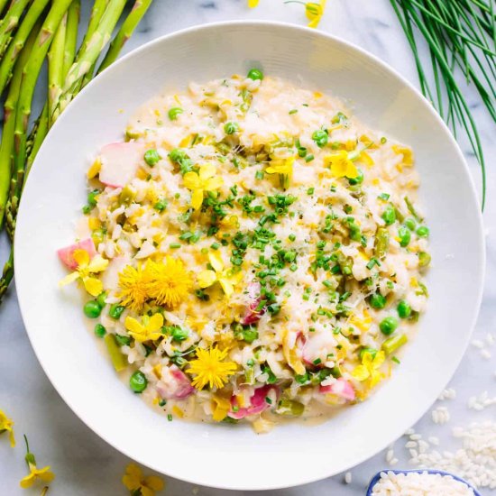Spring Vegetable Risotto - Recipe photo by ColeyCooks