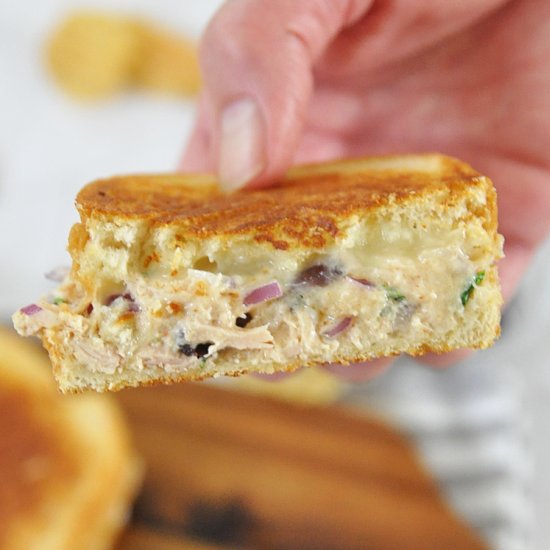 Mediterranean Tuna Melt Sandwich - Recipe photo by Spain on a Fork