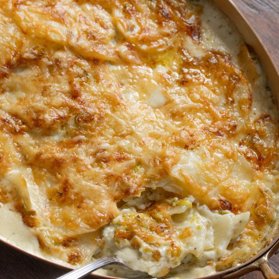 Leek and Potato Gratin - Recipe photo by GiangisKitchen