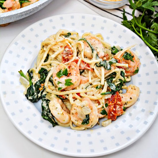 Keto Tuscan Shrimp - Recipe photo by Foodie Love