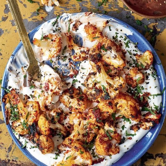 Roast Cauliflower Raita - Recipe photo by coolfooddude