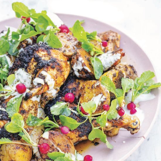 Green Chermoula Chicken with Yogurt - Recipe photo by coolfooddude