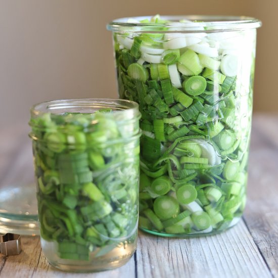 Quick pickled green garlic - Recipe photo by cadryskitchen