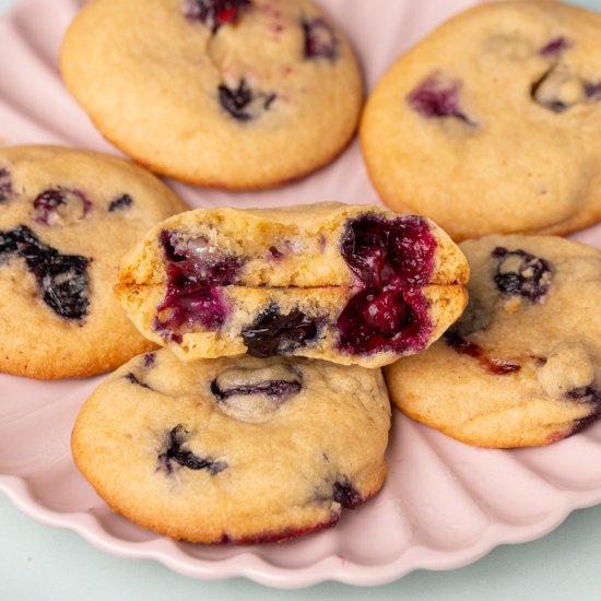 30-Minute Chewy Blueberry Cookies - Recipe photo by marleysmenu