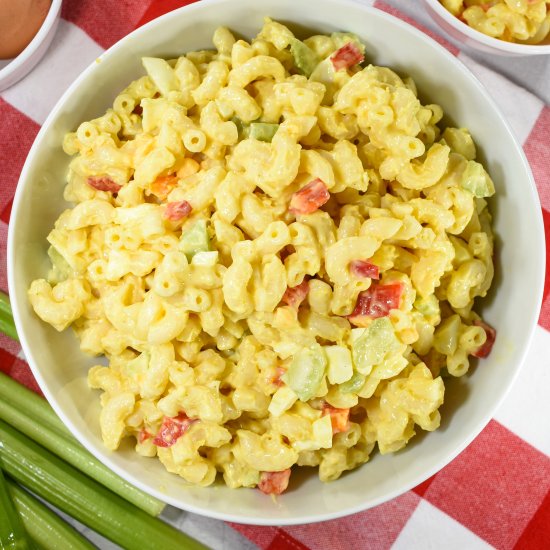 Amish Macaroni Salad - Recipe photo by bastecutfold