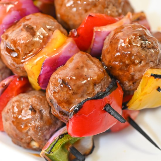 Keto Sweet and Sour Meatball Kebabs - Recipe photo by Foodie Love