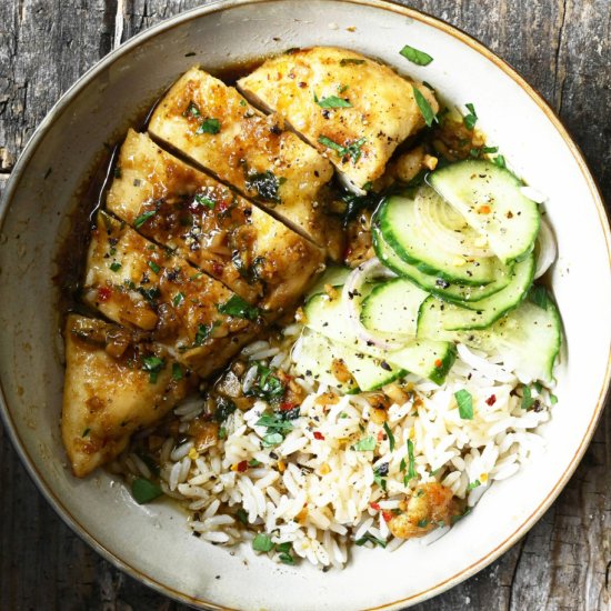 Honey Garlic Chicken - Recipe photo by AnnaServingDumplings