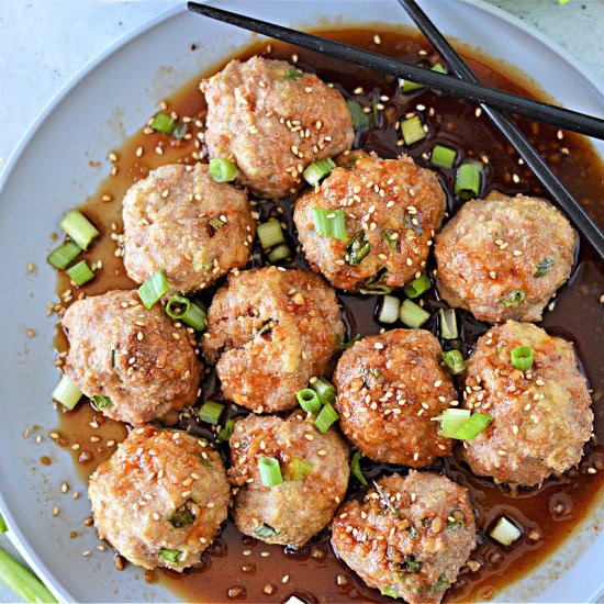 Keto Asian Turkey Meatballs - Recipe photo by Foodie Love