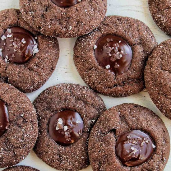 Thumbprint Chocolate Filled Cookies - Recipe photo by homebodyeats