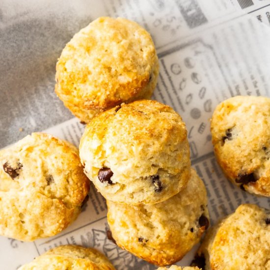 Chocolate Chip Scones - Recipe photo by itsnotcomplicatedrecipes