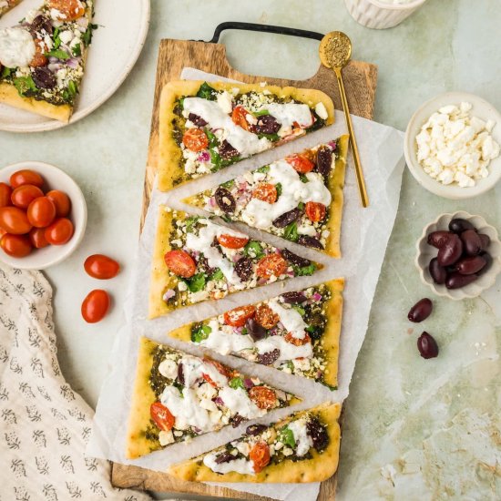 Greek Flatbreads - Recipe photo by livingchirpy