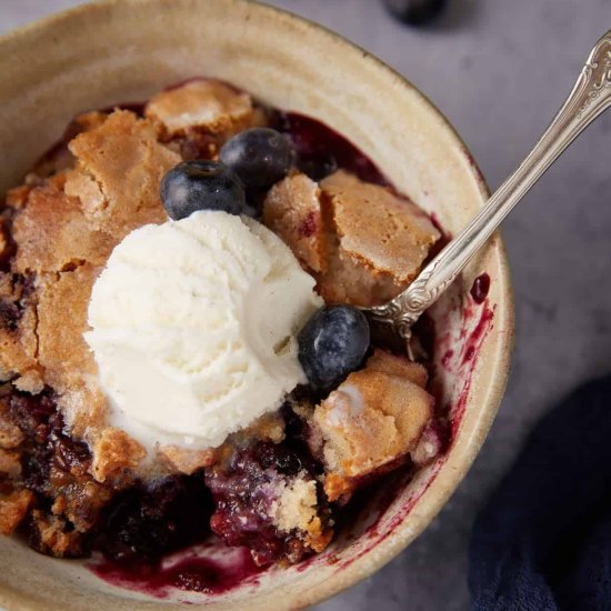 Blueberry Self-Saucing Pudding Cake - Recipe photo by Barbara Curry