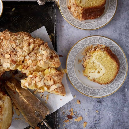 Coffee Cake with Almond Streusel - Recipe photo by Barbara Curry