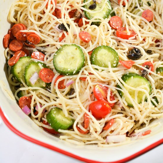 Keto Spaghetti PiSalad - Recipe photo by Foodie Love