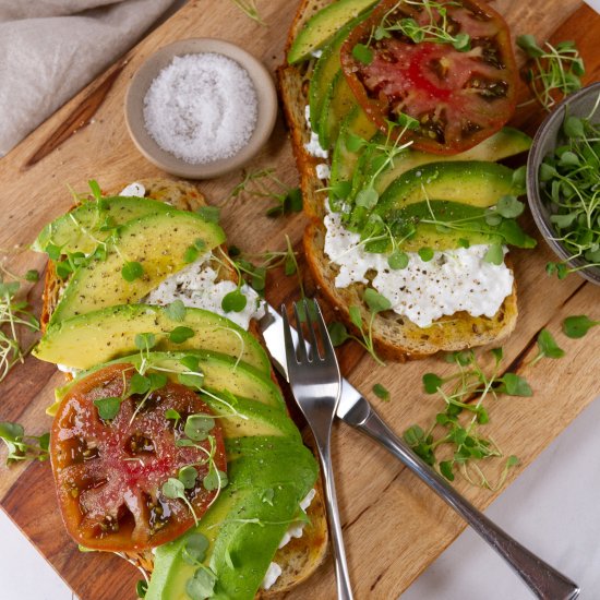 Cottage Cheese Avocado Toast - Recipe photo by LifeCurrents