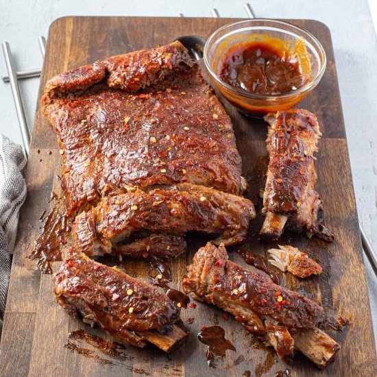 Super Tender Dry Rub Baked Ribs - Recipe photo by Intentional Hospitality