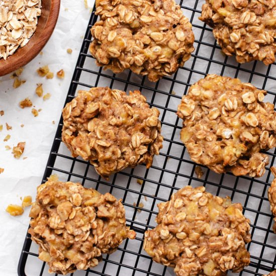 Banana Oatmeal Cookies - Recipe photo by Three Little Chickpeas