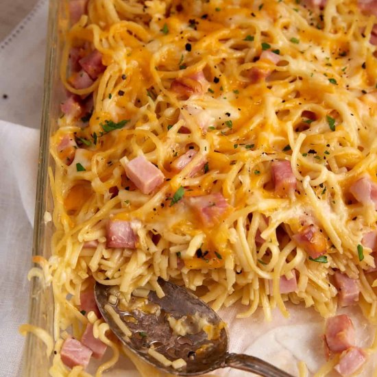 Ham and Cheese Casserole Noodles - Recipe photo by Barbara Curry