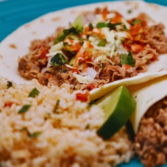 Slow Cooker Pork Shoulder Tacos - Recipe photo by MomsWhisk