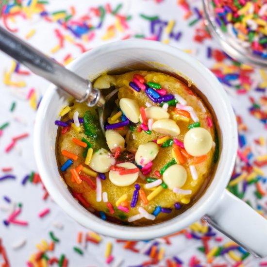 Vanilla Mug Cake - Recipe photo by bastecutfold