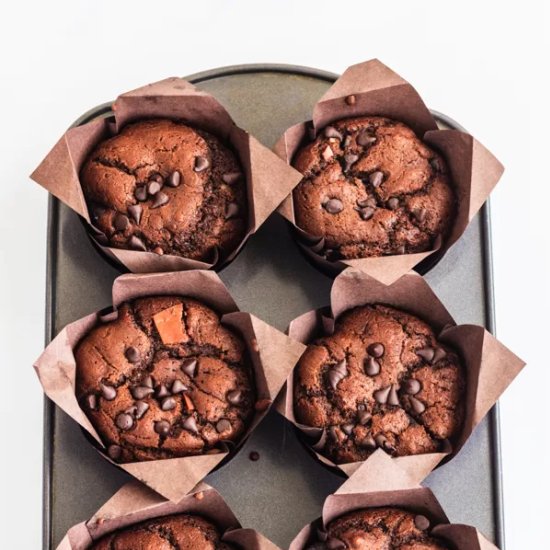 Eggless Chocolate Muffins - Recipe photo by Priyanka DK