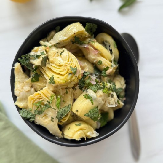 Marinated Artichokes - Recipe photo by asweetthyme