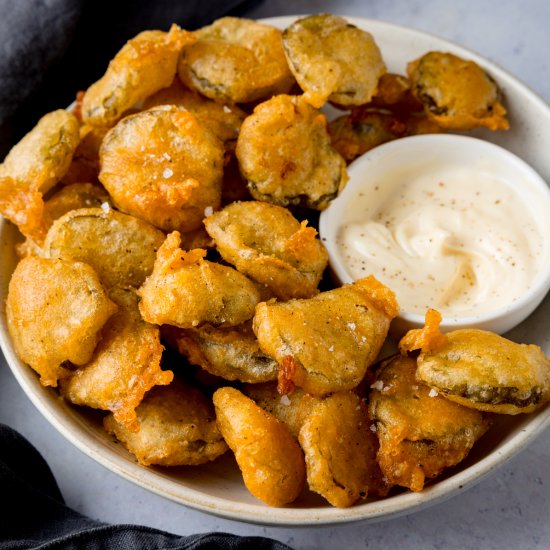 Fried Pickles - Recipe photo by KitchenSanctuary