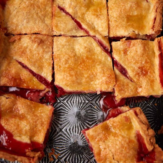 Strawberry Slab Pie - Recipe photo by Barbara Curry