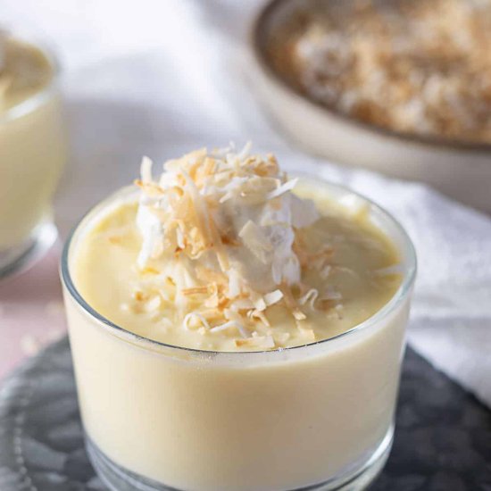 Homemade Coconut Pudding - Recipe photo by peelwithzeal