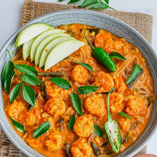 Raw Mango Prawn Curry Kerala Style - Recipe photo by Priyanka DK