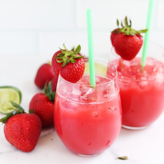 Strawberry Agua Fresca - Recipe photo by onehappydish