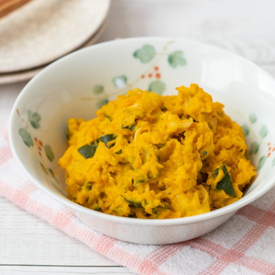 Japanese Kabocha Salad - Recipe photo by Umami Pot