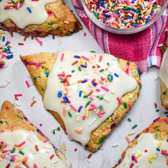 Funfetti Scones - Recipe photo by bastecutfold